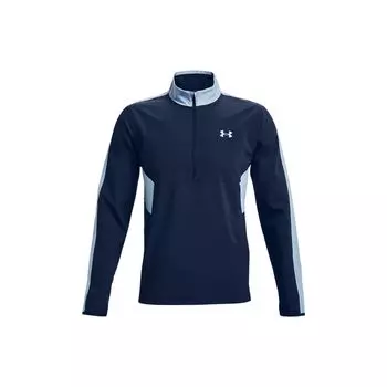 Under Armour SS22 Storm Windstrike Color Block свитшот с длинным рукавом и полумолнией Мужская толстовка Academy-Blue 1370156-409 XXL