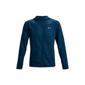Under Armour SS22 UA Out The Rain Куртка с капюшоном и вышитым логотипом Мужская верхняя одежда Синий 1365620-458 XL