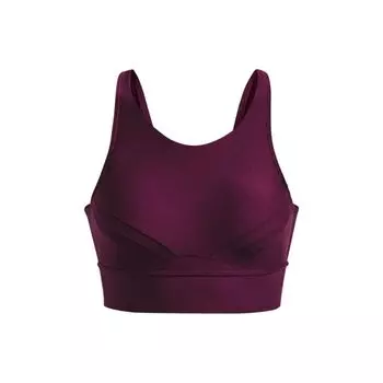 Under Armour SS23 Твердый спортивный бюстгальтер средней интенсивности, женское нижнее белье, рок-фиолетовый 1376883-572 S