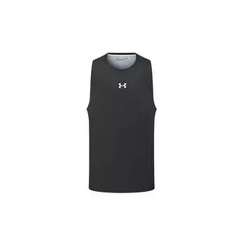 Under Armour SS24 Повседневный бег фитнес быстросохнущий дышащий топ без рукавов унисекс топы черный 24500111-001 M