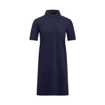 Under Armour Ss25 Courtcore Casual Fashion Simple Loose Short Sleeve Dress Women dresses Dark-Blue 6007602-410 XL