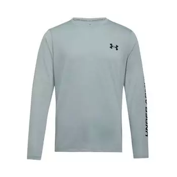 Under Armour Ss25 Ef Perf Graphic Logo Fashion Training Comfortable Long Sleeve T-Shirt Men Tops Sky-Blue 6007557-465 L