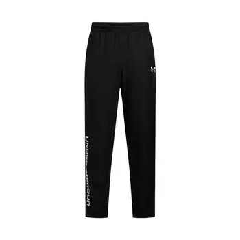 Under Armour Ss25 Ef Perf Graphic Logo Straight Loose Fit Sports Pants Men Pants Black 6007559-001 M