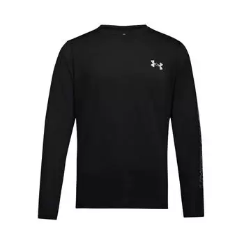 Under Armour Ss25 Ef Perf Graphic Logo Fashion Training Comfortable Long Sleeve T-Shirt Men Tops Black 6007557-001 L