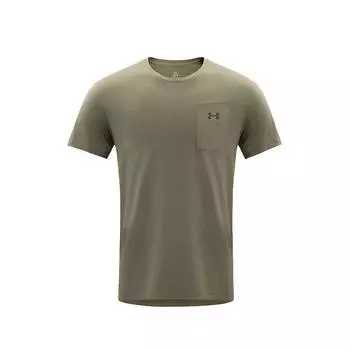 Under Armour SS25 Hiking Series Casual Sports UV Protection Breathable Cool Short Sleeve T-Shirt Men Tops Dark-Olive 15213263-0097 M