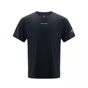 Under Armour SS25 Hiking Series Casual Sports Breathable Round Neck Moisture Wicking Short Sleeve T-Shirt Men Tops Deep-Sea-Blue 15215107-0108 XL