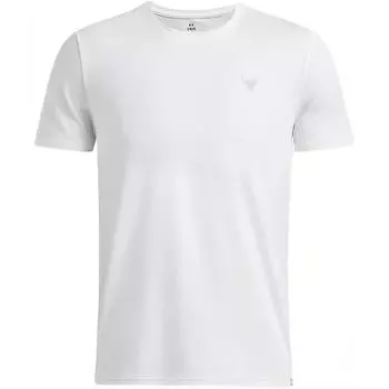 Under Armour SS25 Project Rock Series Moisture Wicking Quick Dry Fashionable Versatile Short Sleeve T-Shirt Men Tops White 1386872-100 XL
