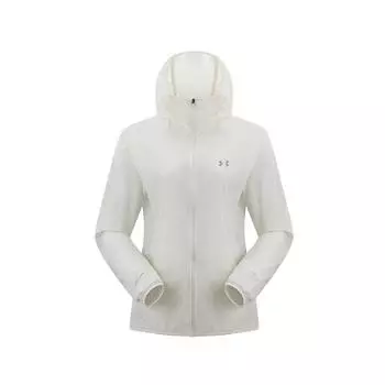 Under Armour SS25 Серия для трейлраннинга Модная Удобная Универсальная Куртка с капюшоном Женские куртки Оптический белый 15224215-0107 L