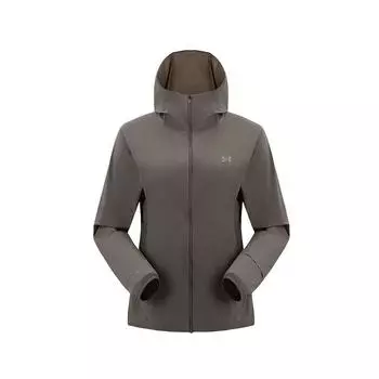 Under Armour SS25 Trail Running Series Fashionable Comfortable Versatile Hooded Jacket Women Jacket Gray Purple 15224215-0136 L