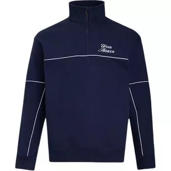 Under Armour SS25 UA Sports Club Fashion 1/4 Zip Versatile Sports Casual Hoodie Men hoodie Navy-Blue 6005892-410 M