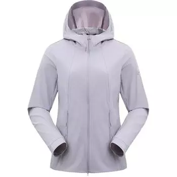 Under Armour SS25 Urban Camping Series Lightweight Breathable Windbreaker Jacket Women Jacket Light-Gray Purple 15122178B-0113 L