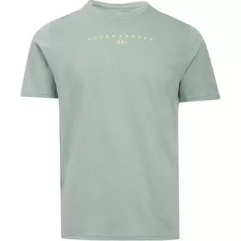 Under Armour Stacked SS25 Fashion Sports Casual Loose Short Sleeve T-Shirt Men T-Shirts Lime-Green 6000211-348 L