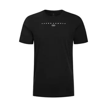 Under Armour Stacked SS25 Модная спортивная повседневная футболка с коротким рукавом Мужские футболки Черный 6000211-001 XL