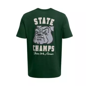 Under Armour State Champs Graphic Print Moisture-Wicking Short Sleeve T-Shirt Men Tops Forest-Green 1386812-301 L