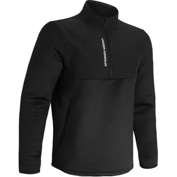 Under Armour Storm Solid Color Warm Loose Comfortable Stand Collar Sweatshirt Men sweatshirt Black 1379742-001 M