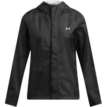 Under Armour Stormproof Cloudstrike Fashion Универсальная куртка с капюшоном на шнурке Женская куртка Черная 1374645-002 M