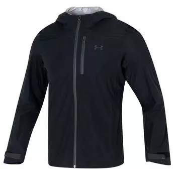 Under Armour Stormproof Comfortable Hooded Zipper Training Multi-Pocket Jacket Men jackets Black 1385271-001 M