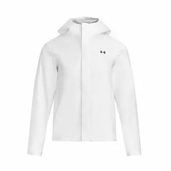 Under Armour Stormproof Hooded Comfortable Stylish Long Sleeve Jacket Women jackets White 1374645-101 M