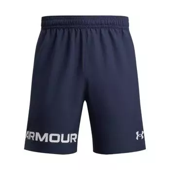 Under Armour Stylish Comfortable Trendy Minimalist Solid Color Letter Sports Shorts Men shorts Navy-Blue 6007561-410 S