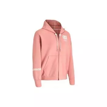 Under Armour Summit Logo Knit Hoodie Zop-Up Women Hoodies Pink 1369417-663 M