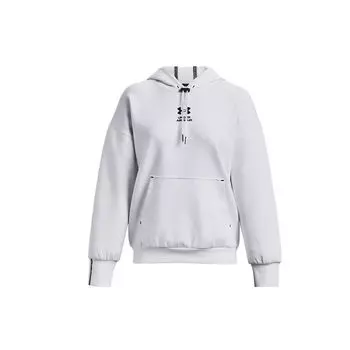 Under Armour Summit Logo Pullover Hoodie Women Hoodies White 1374466-100 M