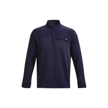 Under Armour Свитер Storm флисовый карман на молнии с логотипом принт толстовка мужская толстовка темно-синяя 1382920-410 S