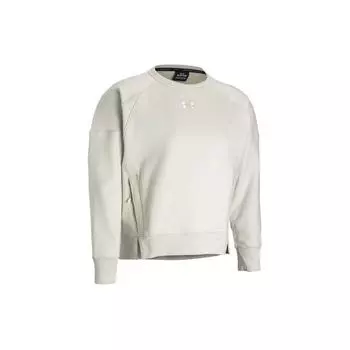 Under Armour Свитшот с круглым вырезом, однотонный, женский, цвет пыльно-розовый, серый 1388056-273 M
