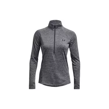 Under Armour Свитшот с логотипом, однотонный, с высоким воротом, приталенный, с длинным рукавом, женский, серый 1270525-012 M
