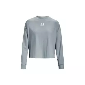 Under Armour Свитшот с принтом логотипа и букв, женский свитшот, синий 1376995-465 M
