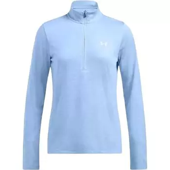 Under Armour Свободная футболка-поло с длинным рукавом с логотипом Женские топы Синий 1384225-465 XS