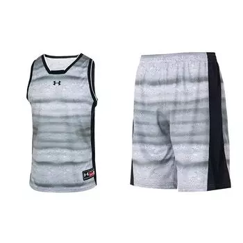 Under Armour свободный крой майка без рукавов и шорты с пятью точками повседневный спортивный комплект мужские комплекты 22500103-100+22500203-100 M
