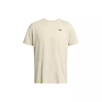 Under Armour Свободный крой с круглым вырезом и коротким рукавом с принтом, мужские топы цвета хаки 1384194-273 L