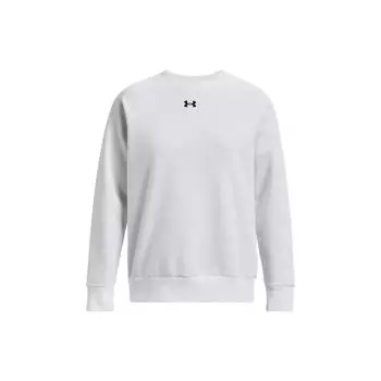 Under Armour Свободный крой с круглым вырезом и буквенным принтом, длинный рукав, женская толстовка, белая 1379508-100 M