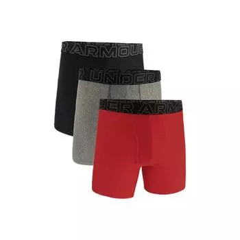 Under Armour Tech Boxer Jock Casual Letter Comfortable Boxer Briefs 3-Pack Mixed Colors Men underwear 1387414-600 XL