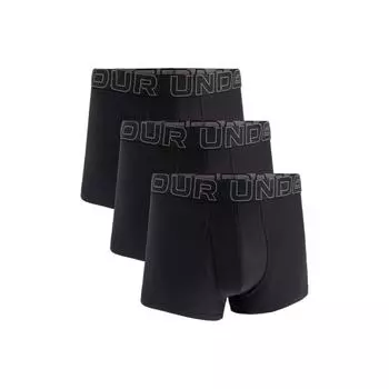 Under Armour Tech Boxer Jock Letter Pattern Slim Fit Comfortable Mid Rise Underwear 3 Pack Men underwear Black 1387418-001 M