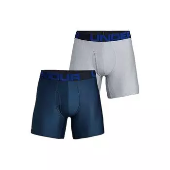 Under Armour Tech Boxerjock растягивающиеся боксеры мужские нижнее белье Ironstone Blue 1363619-408 XL