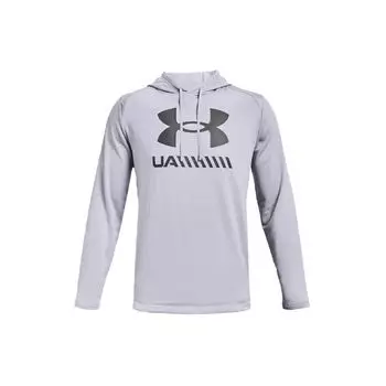 Under Armour Tech Logo Свободный крой толстовки мужские толстовки серые 1363663-011 XXXL