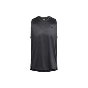 Under Armour Tech™ Vent Solid Loose Breathable Lightweight A-образный вырез без рукавов Майка для мужчин Топы Темно-серый 1384290-025 XL