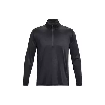 Under Armour Tech™ Vent Zip Solid Color Stand Collar Long Sleeve T-Shirt Men Tops Gray 1382184-001 XXL
