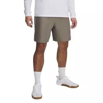 Under Armour Tech Woven Series Wordmark Comfortable Fashion Versatile Five-Point Sports Shorts Men shorts Gray Brown 1383356-201 XL