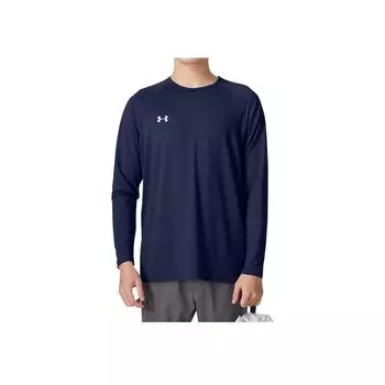 Under Armour Темно-синяя быстросохнущая дышащая футболка с длинным рукавом унисекс 24600601-409 S