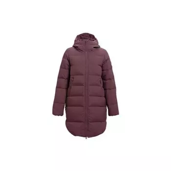 Under Armour Теплая однотонная куртка с капюшоном Женская верхняя одежда Бордовый 1364899-554 S