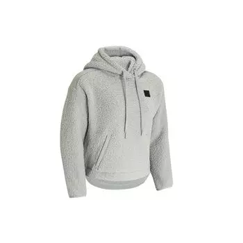 Under Armour Теплая спортивная толстовка с капюшоном из микрофлиса, женская толстовка серого цвета 1366952-011 M