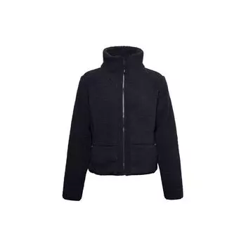 Under Armour Теплая тренировочная куртка Legacy Sherpa Printed High Neck, женская куртка, черная 1357479-002 M