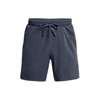 Under Armour Тканые шорты со средней посадкой и однотонным логотипом, мужские штаны, темно-серые 1383352-044 L