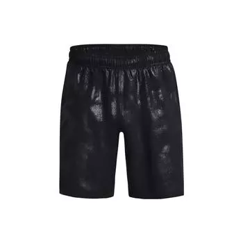 Under Armour Тканые текстурированные прямые брюки средней посадки облегающие повседневные шорты мужские шорты черные 1377137-001 M