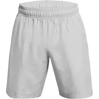 Under Armour Тканые тисненые логотипы, быстросохнущие, эластичные, с резинкой на талии, повседневные шорты для мужчин, современные, серые 1377137-011 L