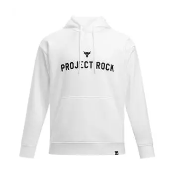 Under Armour Толстовка Johnson Series Training с длинным рукавом и принтом букв, мужская толстовка, белая 1386882-100 S