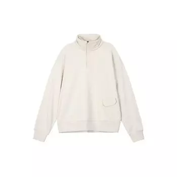 Under Armour Толстовка мужская из однотонного флиса с полумолнией и воротником-стойкой, с длинным рукавом, бежевая 1387976-273 2XL