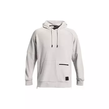 Under Armour Толстовка мужская тренировочная с капюшоном из цельного флиса, белая 1373878-114 3XL